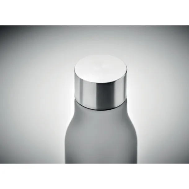 GLACIER RPET boca od RPET-a s poklopcem od nehrđajućeg čelika, 600 ml Transparent Grey