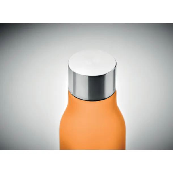 GLACIER RPET boca od RPET-a s poklopcem od nehrđajućeg čelika, 600 ml Transparent Orange