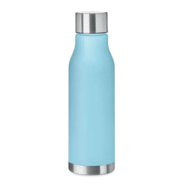 GLACIER RPET RPET bottle with S/S cap 600ml Transparent Light Blue