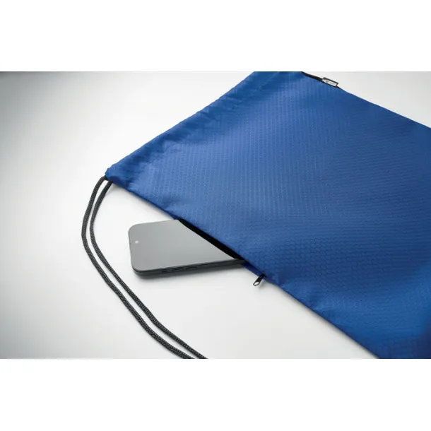 DAYKIT Drawstring bag in 420D RPET Royal blue
