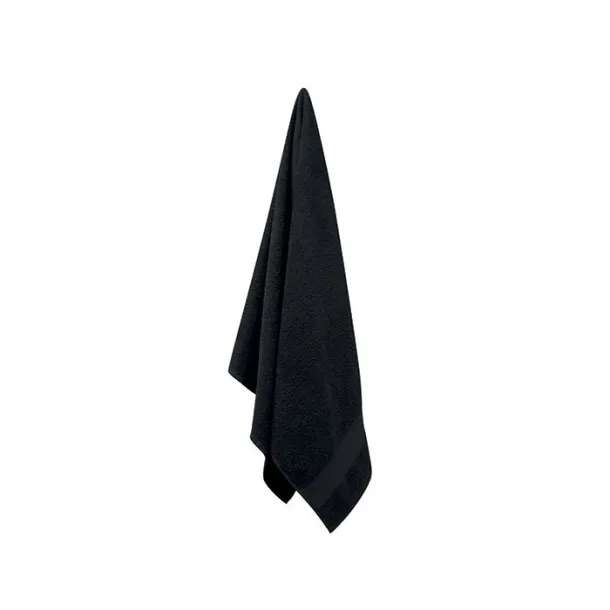 PERRY ručnik od organskog pamuka 140x70cm - 360 g/m² Crna