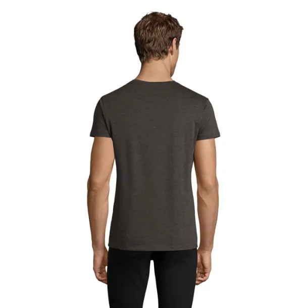 REGENT FIT MEN TSHIRT-150g charcoal melange