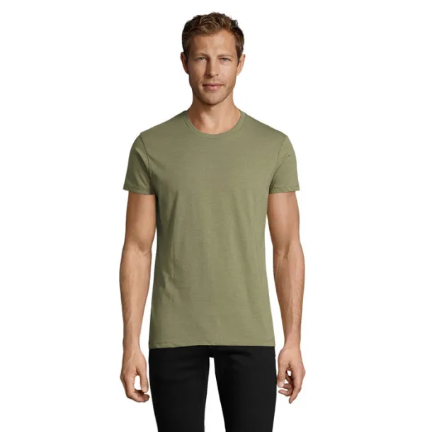 REGENT FIT MEN TSHIRT-150g heather khaki