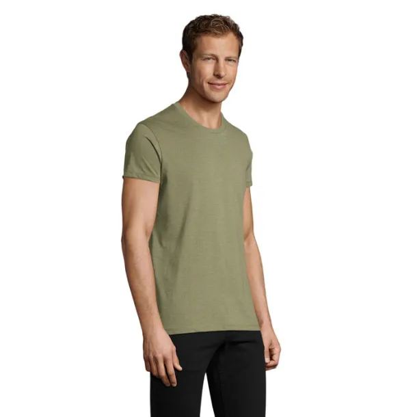 REGENT FIT MEN TSHIRT-150g heather khaki