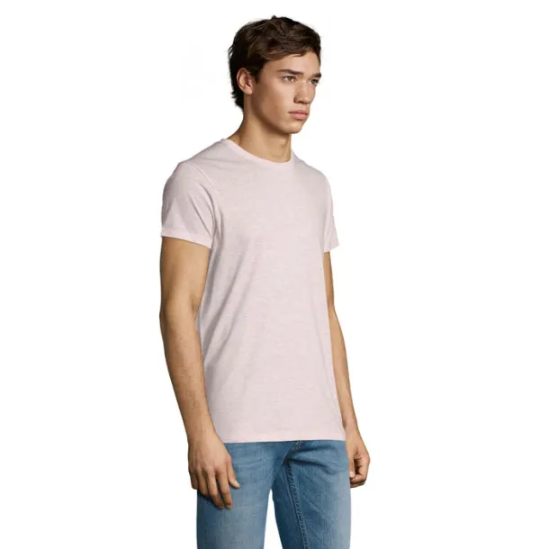 REGENT FIT MEN TSHIRT-150g heather pink