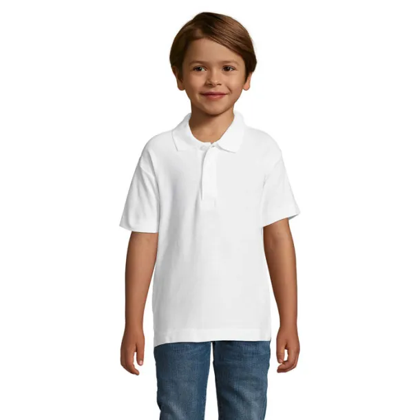 SUMMER II KIDS Dječja Polo Pique majica - 170g Bijela