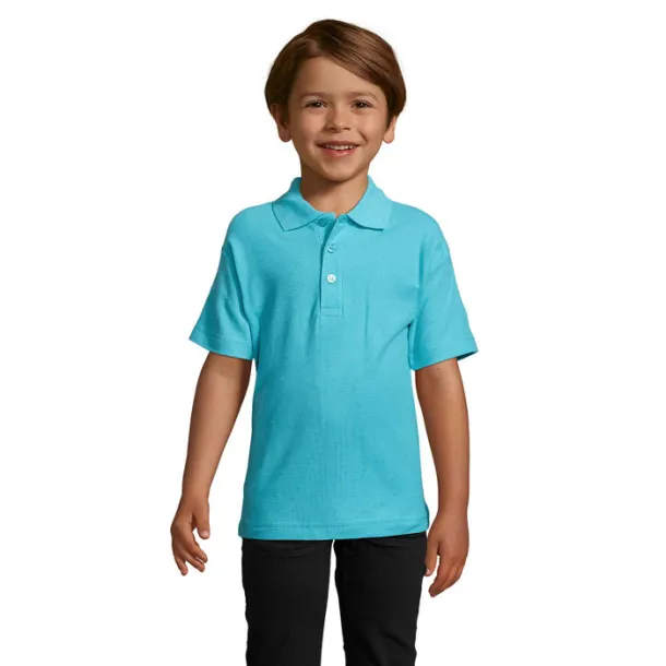 SUMMER II KIDS Dječja Polo Pique majica - 170g atoll blue