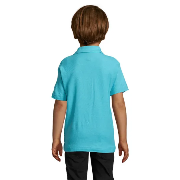 SUMMER II KIDS Dječja Polo Pique majica - 170g atoll blue