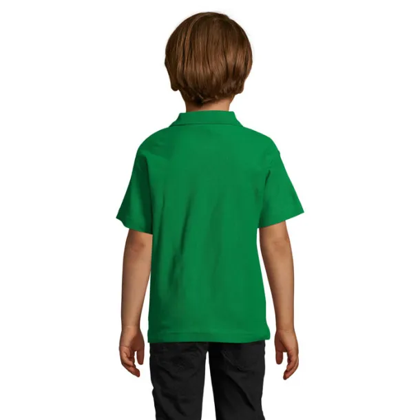 SUMMER II KIDS POLO-170g Kelly zelena
