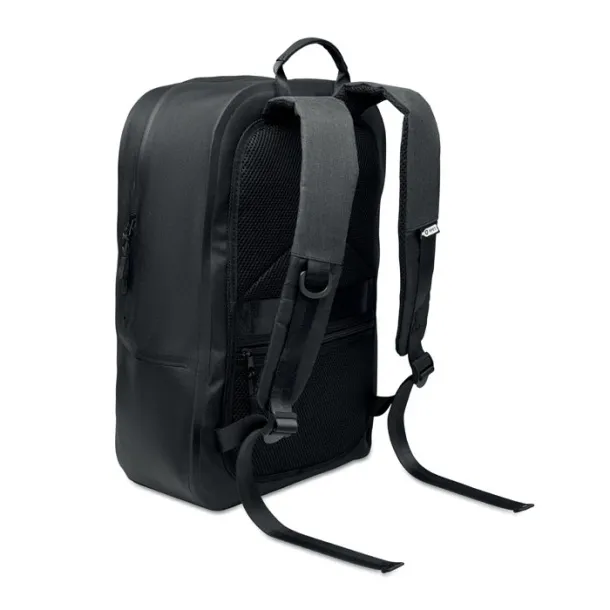 BRENNA 300D RPET ruksak za prijenosno računalo, 16'' Crna