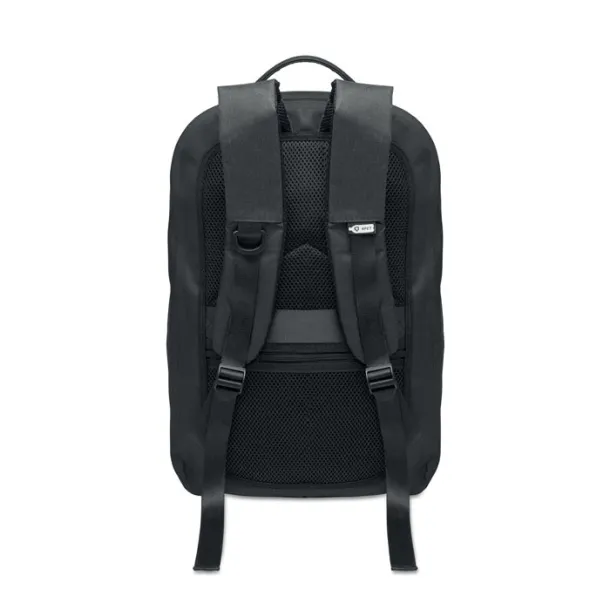 BRENNA 300D RPET ruksak za prijenosno računalo, 16'' Crna