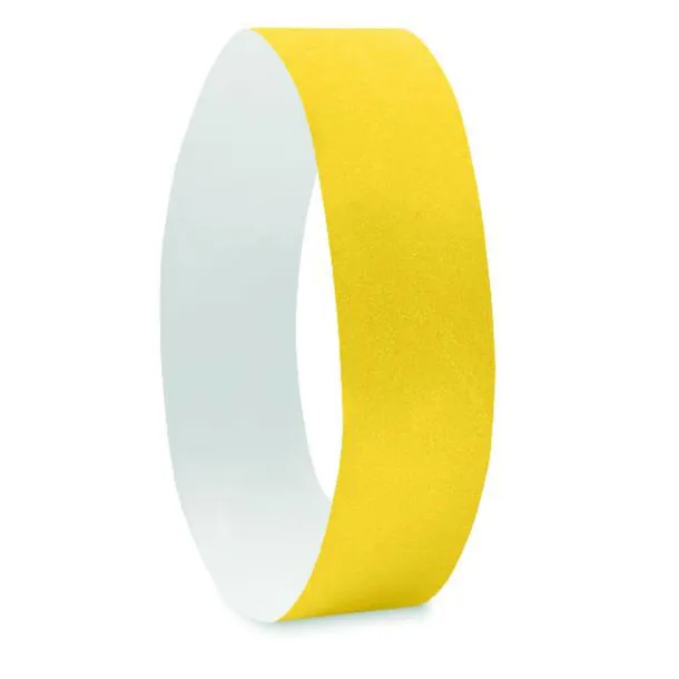 TYVEK One sheet of 10 wristbands Yellow
