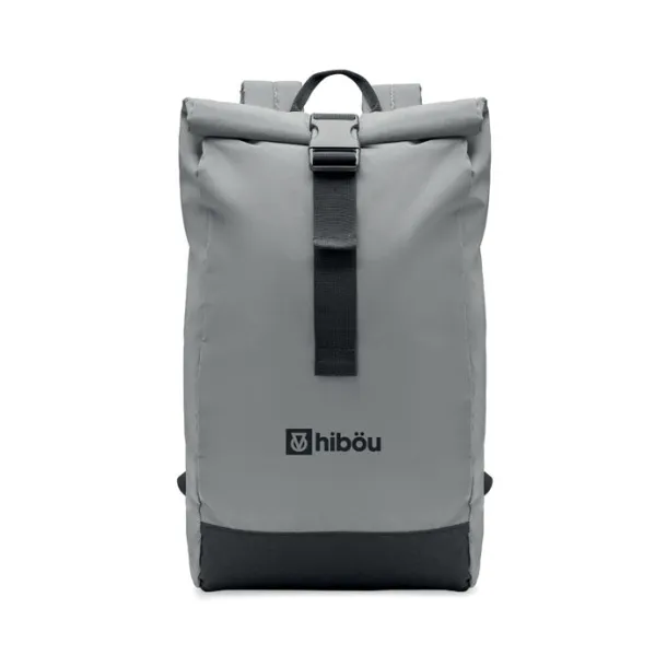 BRIGHT ROLLPACK Reflektirajući Rolltop ruksak, 15" Mat srebrna