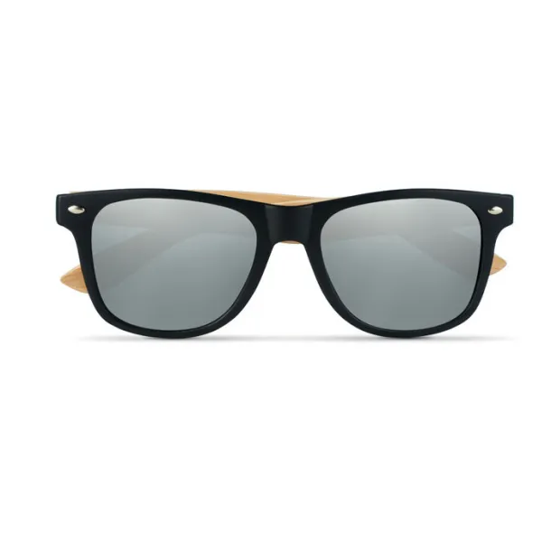 CALIFORNIA TOUCH Sunglasses with bamboo arms Shiny Silver