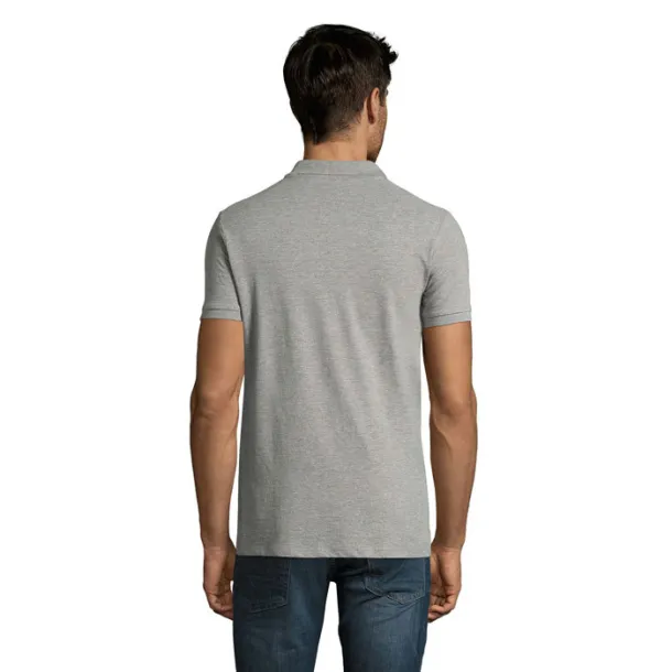 PERFECT MEN POLO-180g Grey Melange