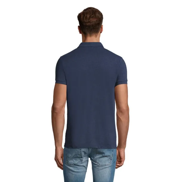 PERFECT MEN POLO-180g heather denim