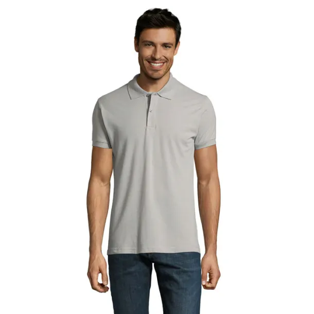 PERFECT MEN POLO-180g pure grey