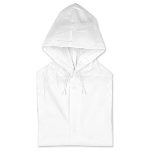 BLADO PVC raincoat with hood White