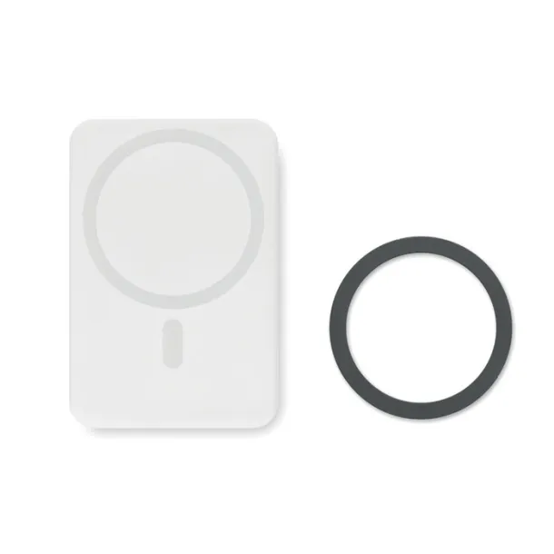 DOUBLETIC Magnetna prijenosna baterija - 15 W, 5 000 mAh Bijela