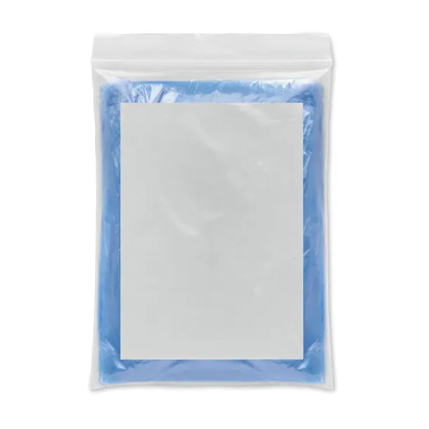 SPRINKLE Foldable raincoat in polybag Blue