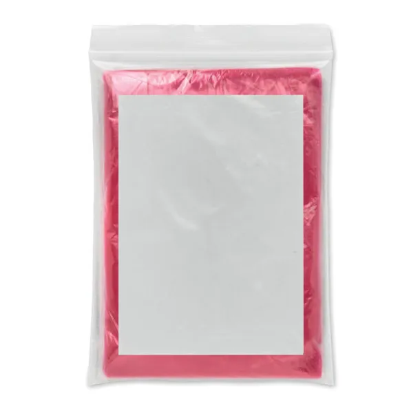 SPRINKLE Foldable raincoat in polybag Red