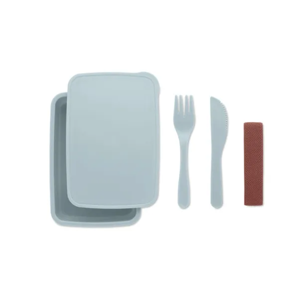 SUNDAY Lunch box with cutlery Baby Blue