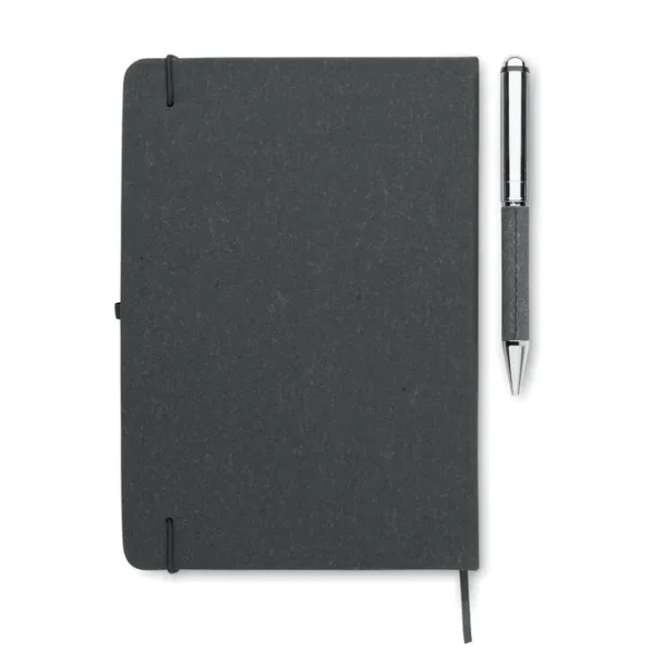 ELEGANOTE notes set od reciklirane kože, A5 Crna