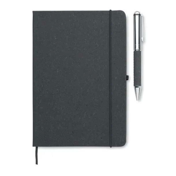 ELEGANOTE notes set od reciklirane kože, A5 Crna