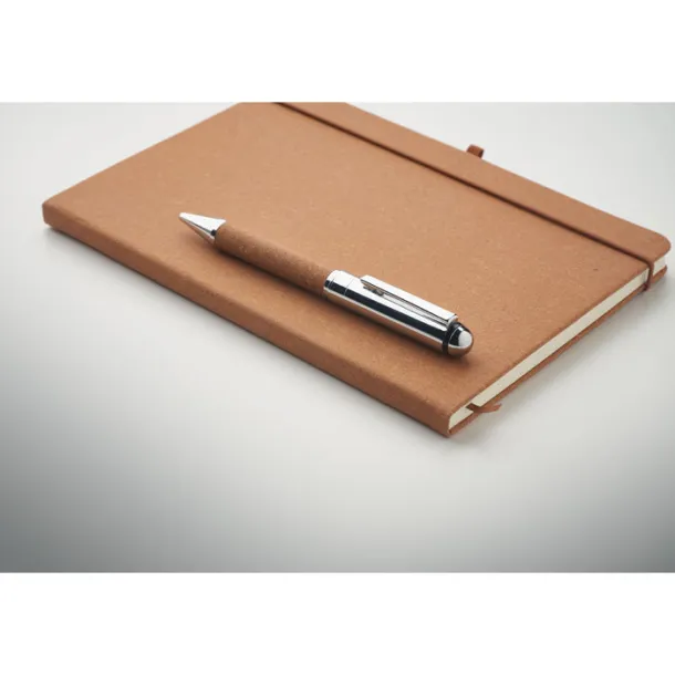 ELEGANOTE notes set od reciklirane kože, A5 Bež