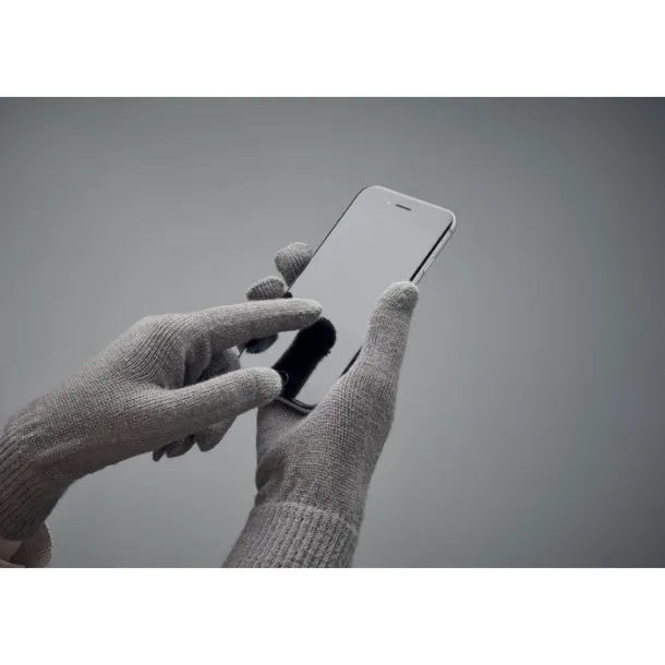 HANDNIT RPET pletene rukavice Stone Grey