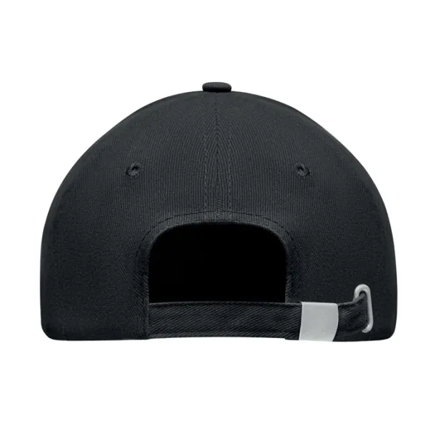 LUZCAP 5 panel LED cotton cap 220gr/m² Black
