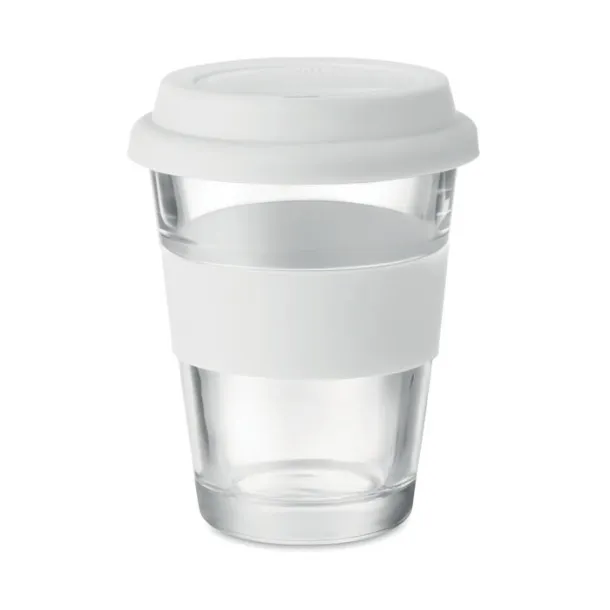 ASTOGLASS staklena putna čaša, 350 ml Bijela