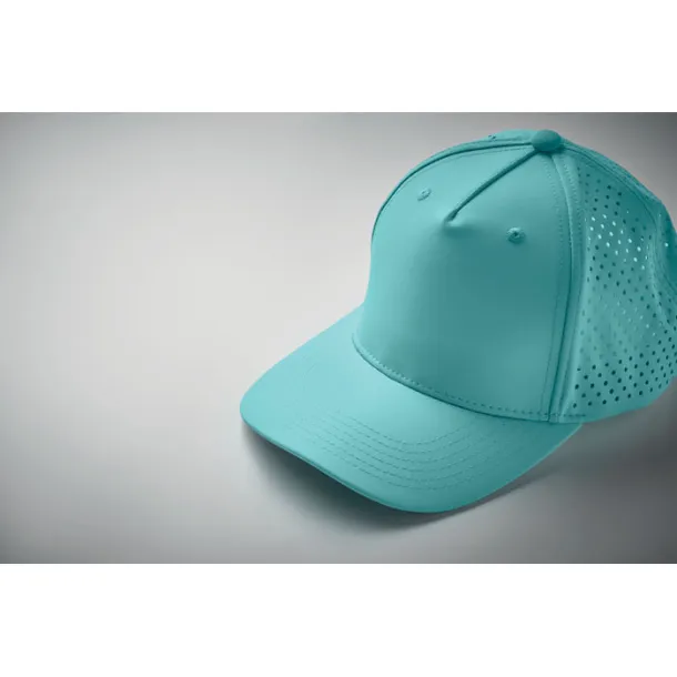 CAPO 5 panel baseball cap 130 gr/m² Turquoise