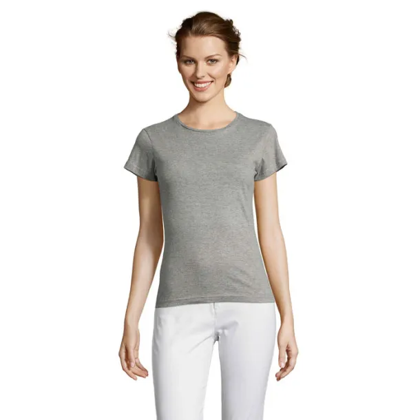MISS WOMEN TSHIRT-150g Grey Melange