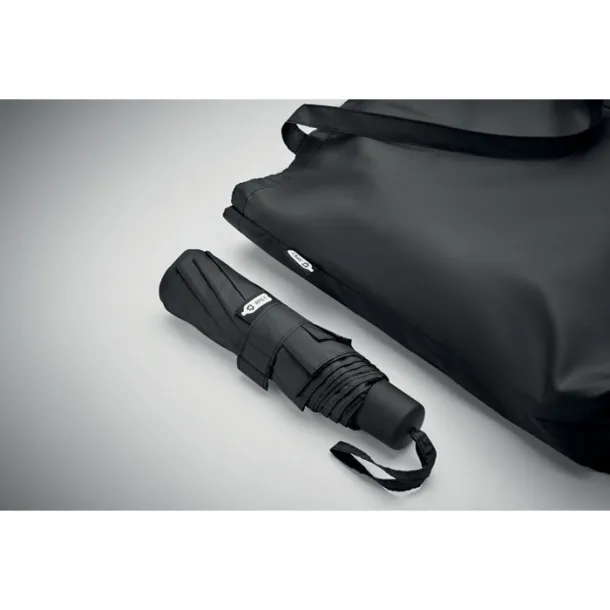 SEATTLE 21 inch RPET umbrella set Black