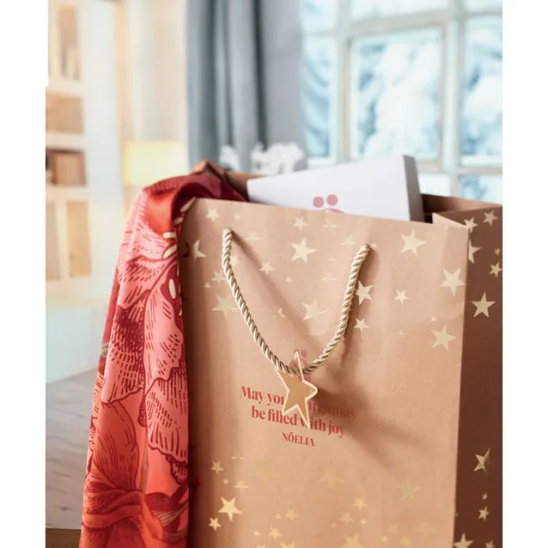 SPARKLE Gift paper bag with pattern Gold