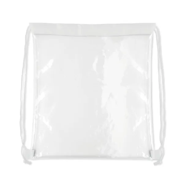 USEE Transparent drawstring bag White