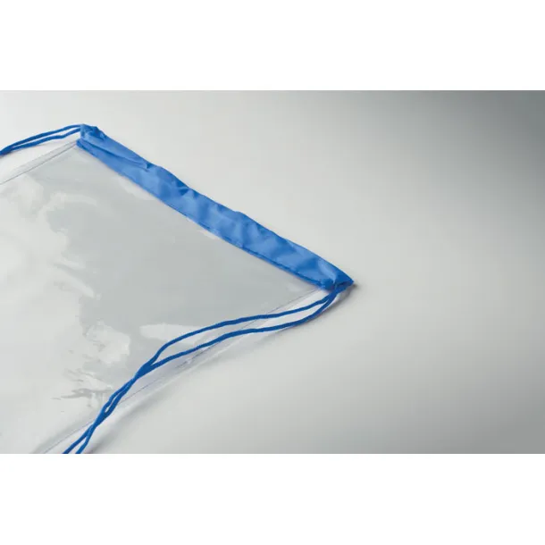 USEE Transparent drawstring bag Royal blue