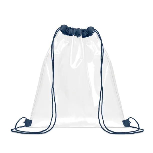 USEE Transparent drawstring bag French navy