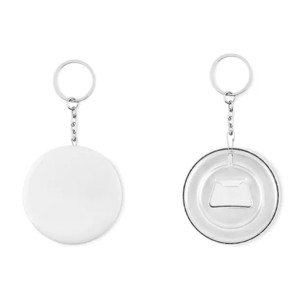 PIN FLASK Key ring with bottle opener Matt Silver