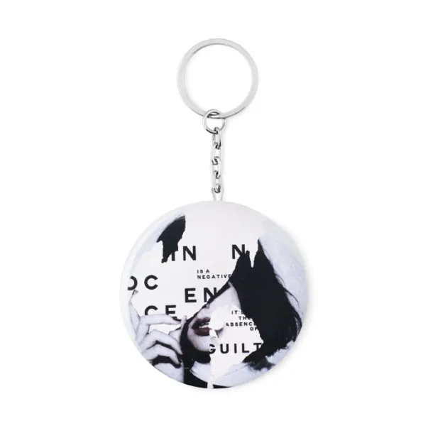 PIN FLASK Key ring with bottle opener Matt Silver