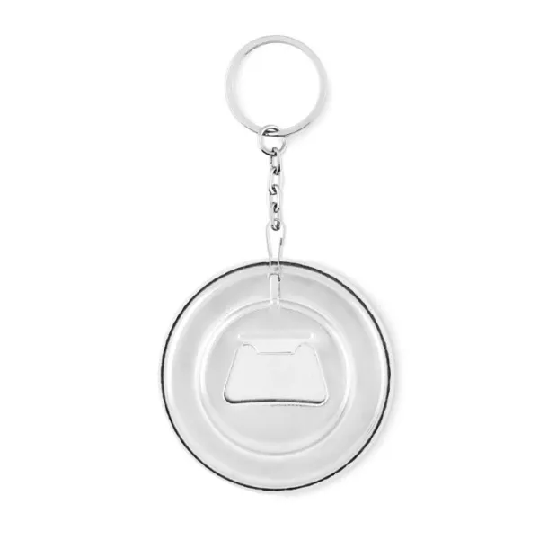 PIN FLASK Key ring with bottle opener Matt Silver