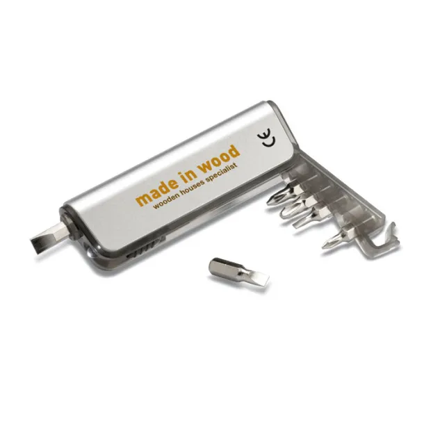 ALUTOOL Multitool holder and LED torch Transparent Grey