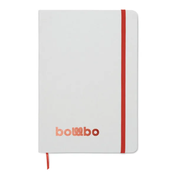 ROUTE WHITE notes s laserskim otkrivanjem boje, A5 Crvena