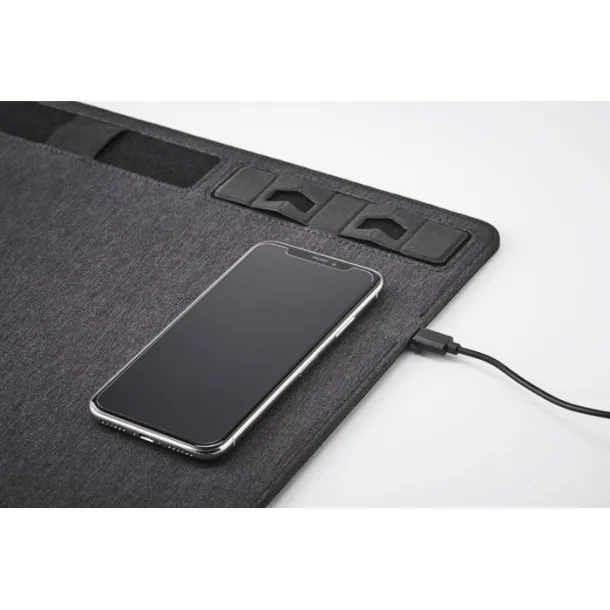 SUPERPAD RPET mouse mat charger 10W Stone Grey