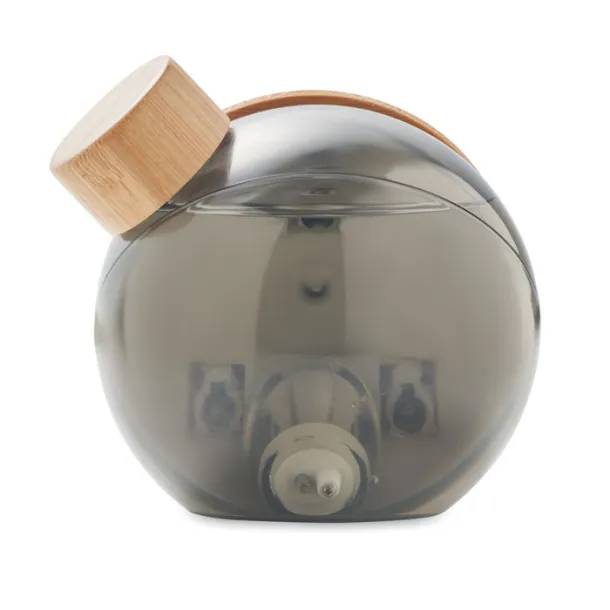 DROPPY LUX LCD sat od bambusa s vodenim napajanjem Transparent Grey
