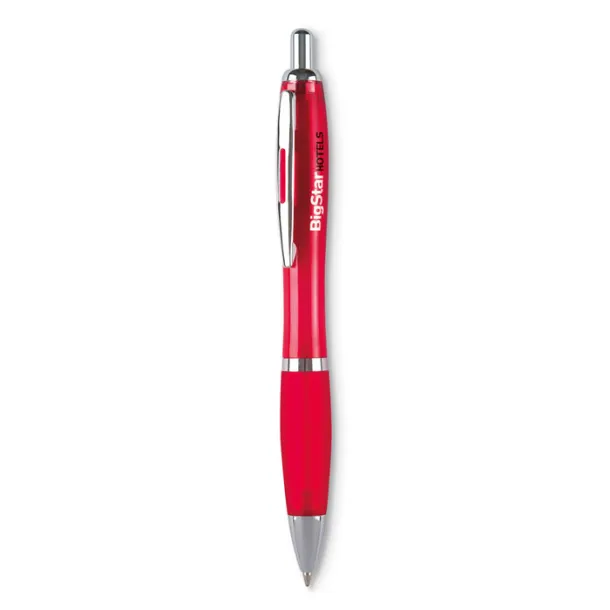 RIOCOLOUR kemijska olovka Transparent Red