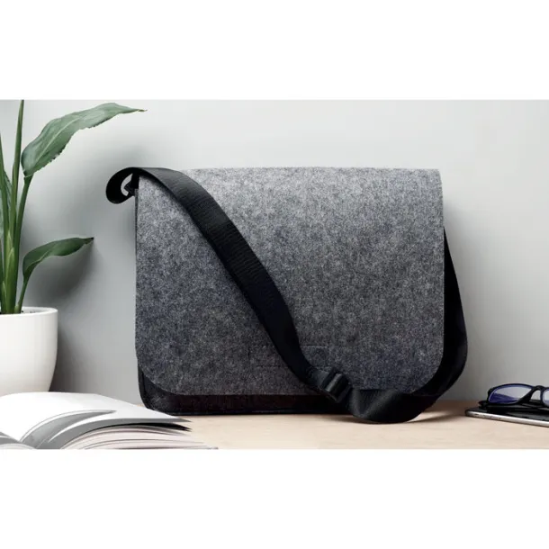 BAGLO torba za laptop od RPET flisa, 15" Siva