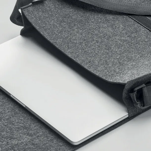 BAGLO torba za laptop od RPET flisa, 15" Stone Grey