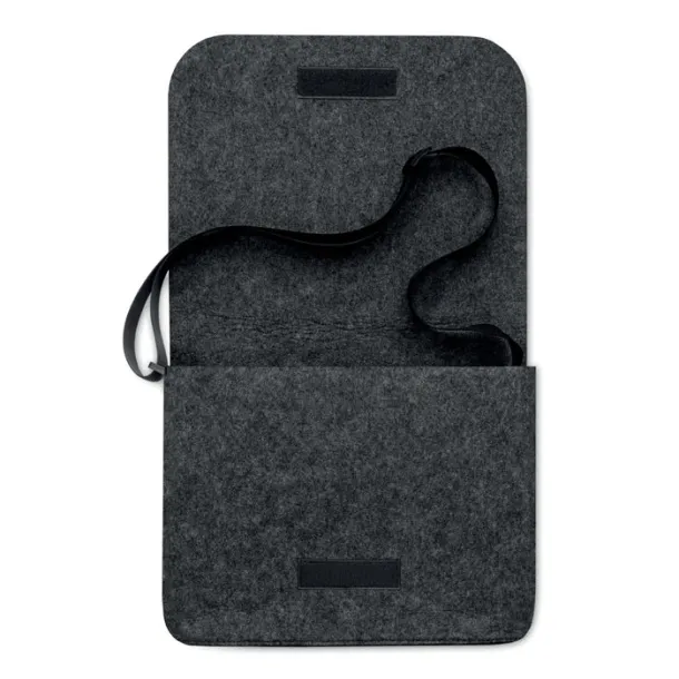 BAGLO RPET felt laptop bag Stone Grey